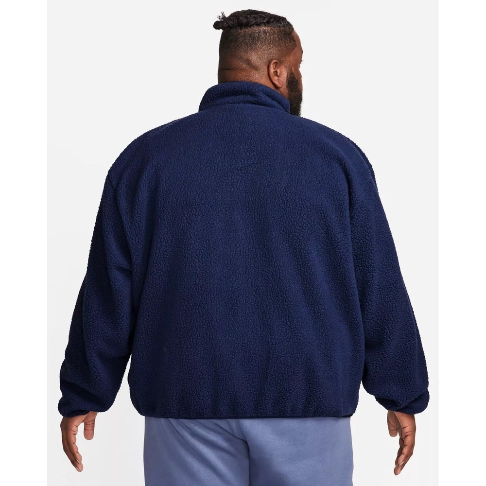 Nike Club Fleece Sherpa Winterized Full‎ Zip Jacket Blue FB8386-410 Men's Size S - Picture 8 of 12